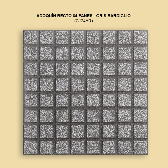 Adoquín 64 panes - Gris Bardiglio